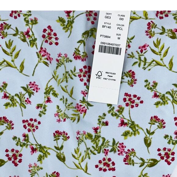 J. Crew Curved Waist cheeky Bikini Bottom Meadow Floral Size XXS NWT - Picture 3 of 3